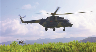 陸軍某旅開(kāi)展飛行訓(xùn)練